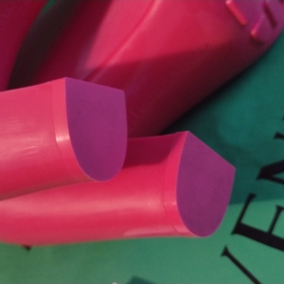 Authentic Bottega Veneta Pink Rubber Ankle Boots Size 37 Full Set - Picture 11 of 15